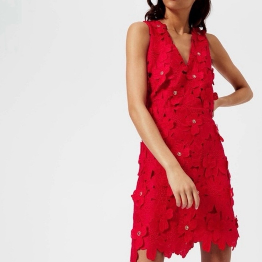 Michael Kors Red Floral Dress